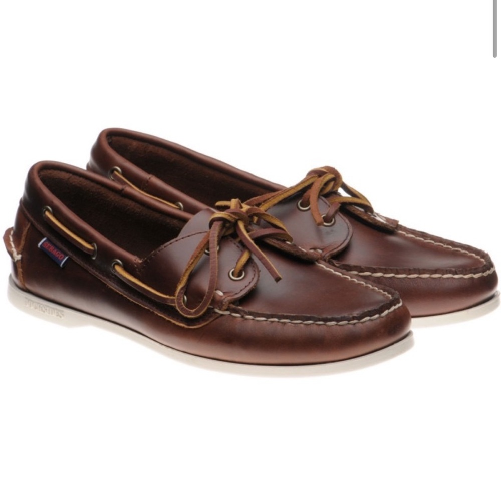Portland Waxed Brown & Honey Vintage Sebago Docksides Women’s 7.5